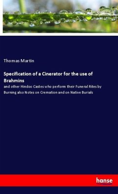 Specification of a Cinerator for the use of Brahmins - Martin, Thomas