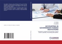 ACCOUNTING IN GOVERNMENT-FUNDED INSTITUTIONS - Cherep, A.V.;Hamova, O.V.;Kozachok, I.A.