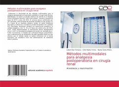 Métodos multimodales para analgesia postoperatoria en cirugía renal