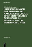 Untersuchungen zur Bienenfabel Mandevilles und zu ihrer Entstehungsgeschichte im Hinblick auf die Bienenfabelthese (eBook, PDF)