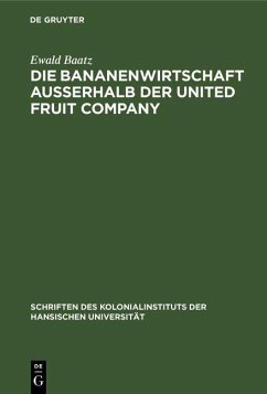 Cover Die Bananenwirtschaft außerhalb der United Fruit Company (eBook, PDF)