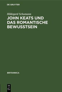 Cover John Keats und das romantische Bewußtsein (eBook, PDF)