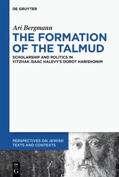 The Formation of the Talmud (eBook, ePUB) - Bergmann, Ari