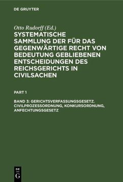 Cover Gerichtsverfassungsgesetz. Civilprozeßordnung, Konkursordnung, Anfechtungsgesetz (eBook, PDF)
