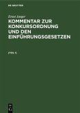 Ernst Jaeger: Kommentar zur Konkursordnung und den Einführungsgesetzen. [Band 1] (eBook, PDF)