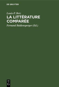 Cover La littérature comparée (eBook, PDF)