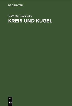 Kreis und Kugel (eBook, PDF) - Blaschke, Wilhelm