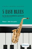 5 Easy Blues - Alto Saxophone & Piano (complete) (fixed-layout eBook, ePUB)