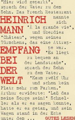 Empfang bei der Welt (eBook, ePUB) - Mann, Heinrich