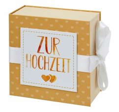 Geschenkschachtel mit Band 13 x 13 cm Zur Hochzeit