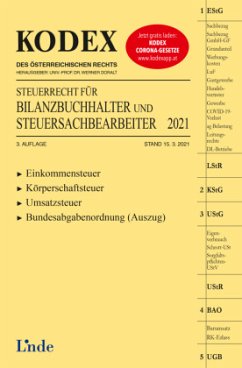 KODEX Steuerrecht für Bilanzbuchhalter und Steuersachbearbeiter 2021 - Hilber, Klaus