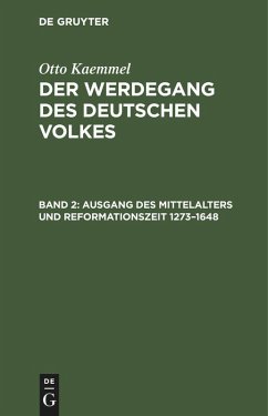 Cover Ausgang des Mittelalters und Reformationszeit 1273-1648