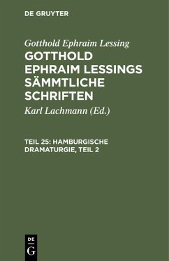 Hamburgische Dramaturgie, Teil 2 - Lessing, Gotthold Ephraim