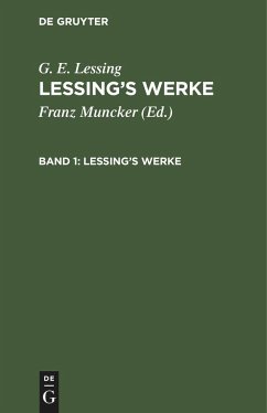 Lessings Werke - Lessing, G. E.