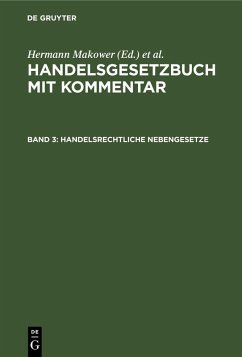 Cover Handelsrechtliche Nebengesetze