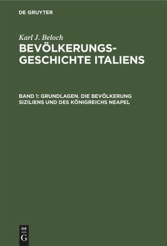 Cover Grundlagen. Die Bevölkerung Siziliens und des Königreichs Neapel