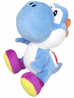 Nintendo Yoshi, Plüschfigur, blau, 17cm