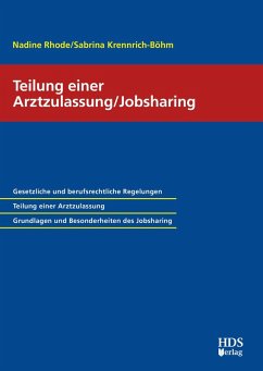 Cover Teilung einer Arztzulassung/Jobsharing (eBook, PDF)