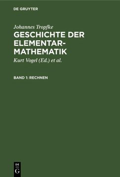 Rechnen (eBook, PDF) - Tropfke, Johannes