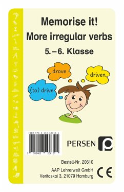 Memorise it! More irregular Verbs (eBook, PDF) - Finkenstein, Josephine