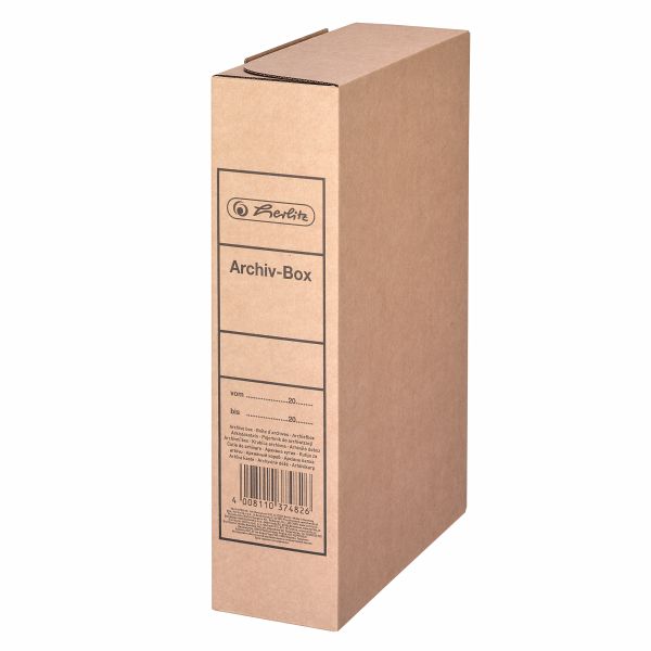 Herlitz Archivbox A4 braun für Loseblattablage Herlitz Archivbox A4 braun für Loseblattablage