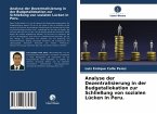 Analyse der Dezentralisierung in der Budgetallokation zur Schließung von sozialen Lücken in Peru.