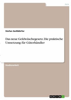 Das neue Geldwäschegesetz. Die praktische Umsetzung für Güterhändler