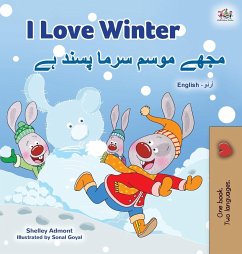 I Love Winter (English Urdu Bilingual Book for Kids)