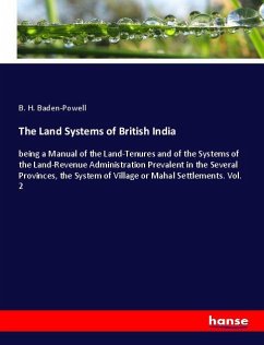 The Land Systems of British India - Baden-Powell, B. H.