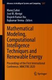 Mathematical Modeling, Computational Intelligence Techniques and Renewable Energy (eBook, PDF)