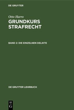 Die einzelnen Delikte (eBook, PDF) - Harro, Otto