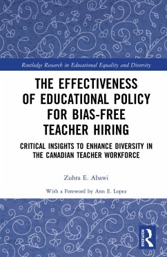 Cover The Effectiveness of Educational Policy for Bias-Free Teacher Hiring (eBook, PDF)