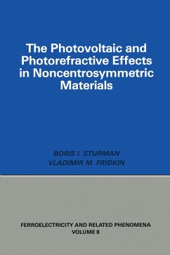Photovoltaic and Photo-refractive Effects in Noncentrosymmetric Materials (eBook, ePUB) - Sturman, Boris; Fridkin, Vladimir