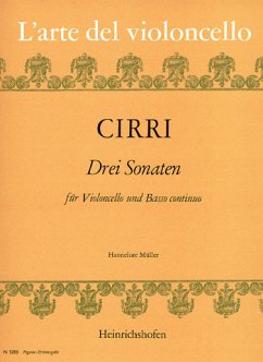 Cover 3 Sonaten für Violoncello und Bc