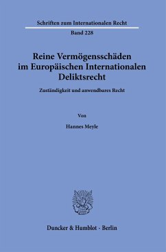 Reine Vermögensschäden im Europäischen Internationalen Deliktsrecht. - Meyle, Hannes