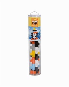 Plus-Plus® 9603410 - BIG, Pinguin, Tube, 15 Bausteine, Konstruktionsspielzeug, mehrfarbig