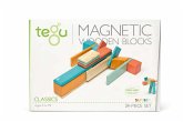TEGU 5700389 - Classics, Magnetische Holzbausteine, sunset, 24-teilig