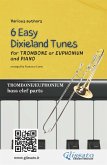 Trombone or Euphonium & Piano "6 Easy Dixieland Tunes" solo bass clef parts (fixed-layout eBook, ePUB)