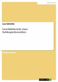 Cover Geschäftsbericht eines Farbkopierherstellers (eBook, PDF)