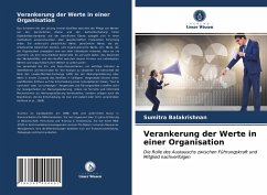 Verankerung der Werte in einer Organisation - Balakrishnan, Sumitra