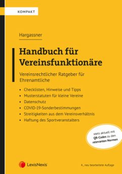 Handbuch für Vereinsfunktionäre - Hargassner, Richard