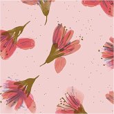 Geschenkpapier Blüten, rosa, FSC MIX
