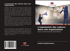 L'expression des valeurs dans une organisation - Balakrishnan, Sumitra