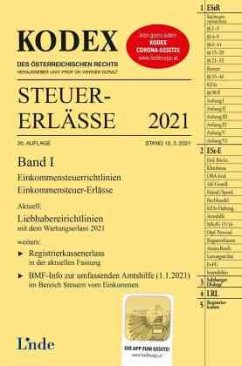 Cover KODEX Steuer-Erlässe 2021, Band I