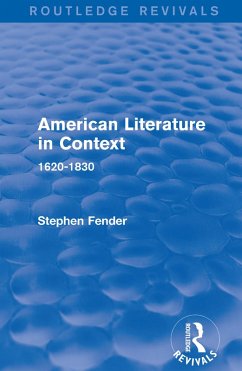 American Literature in Context (eBook, ePUB) - Fender, Stephen