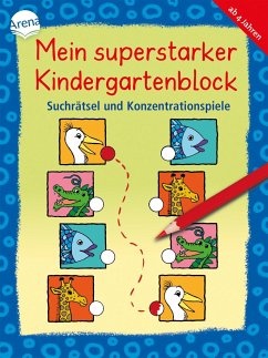 Mein superstarker Kindergartenblock. Suchrätsel und Konzentrationsspiele - Schmiedeskamp, Katja;Merle, Katrin;Bohnstedt, Antje