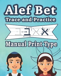 Alef Bet Trace and Practice Manual Print Type - Publishing, Judaica Chai