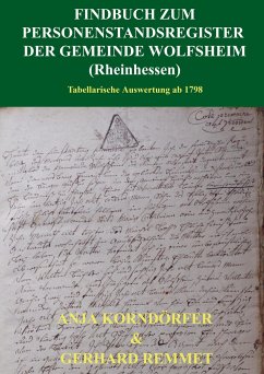 Findbuch zum Personenstandsregister der Gemeinde Wolfsheim / Rheinhessen - Korndörfer, Anja