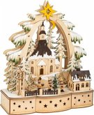 Small foot 11791 - Weihnachtsbogen Sternsinger mit Beleuchtung, Lampe, Holz, Höhe 35cm