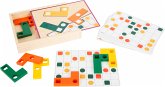 small foot 11728 - Lernspiel Geometrische Formen, Holzpuzzle, 27-teilig